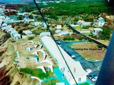 Cape Cod, 25thannual Seascape Cape Cod halloween Fly-In by George Ferris, hang gliding george ferris, flying, sailplanes , sailplane history, Harris Hill , Doris Frost Bredberg, Peter Hesslback, German pilots, pilgrims, may flower, corn hill, thanksgiving,